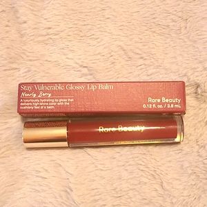 Rare beauty stay vulnerable glossy lip balm in nearly berry